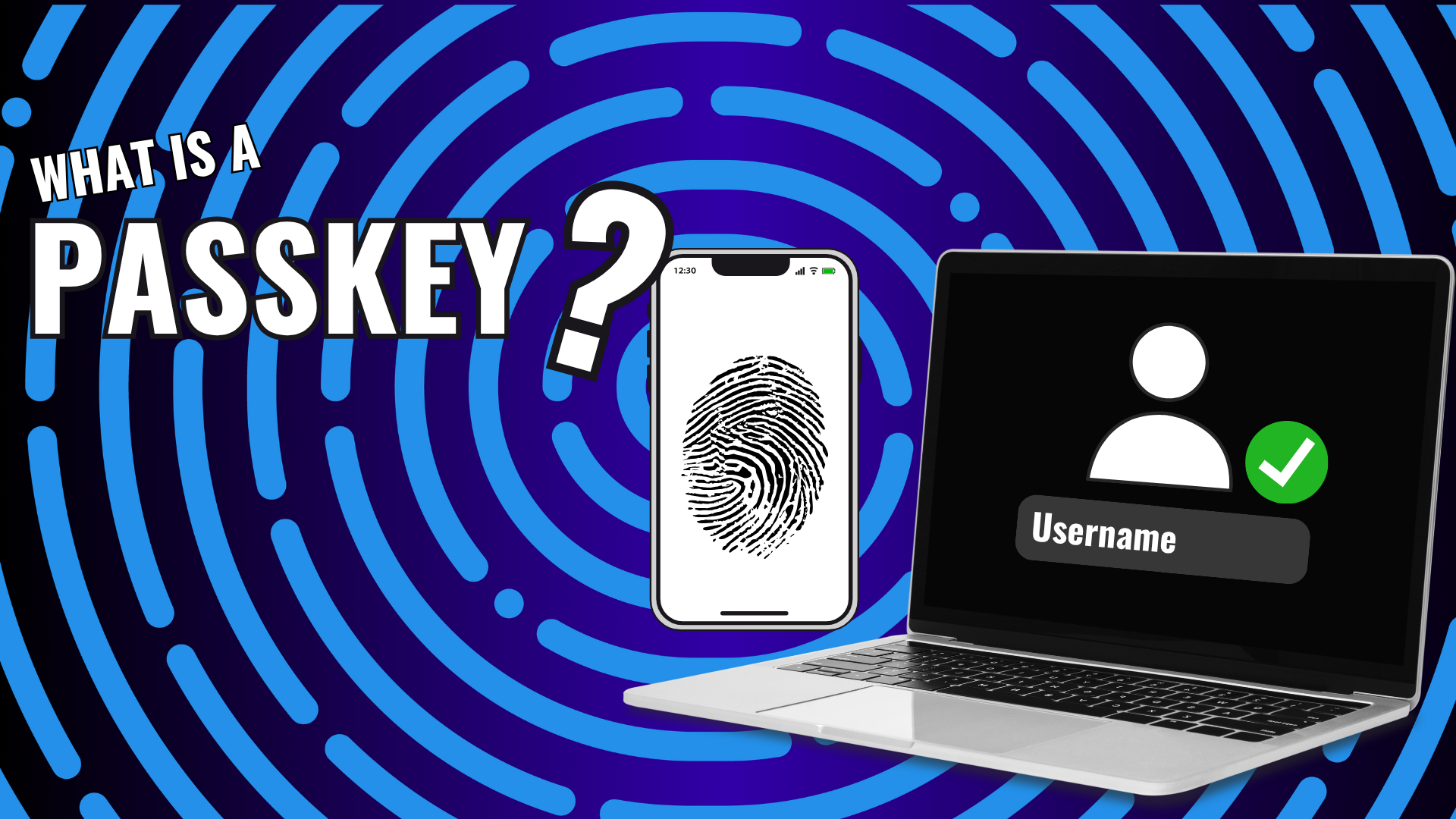 what is a passkey with a phone and a computer showcasing passkeys
